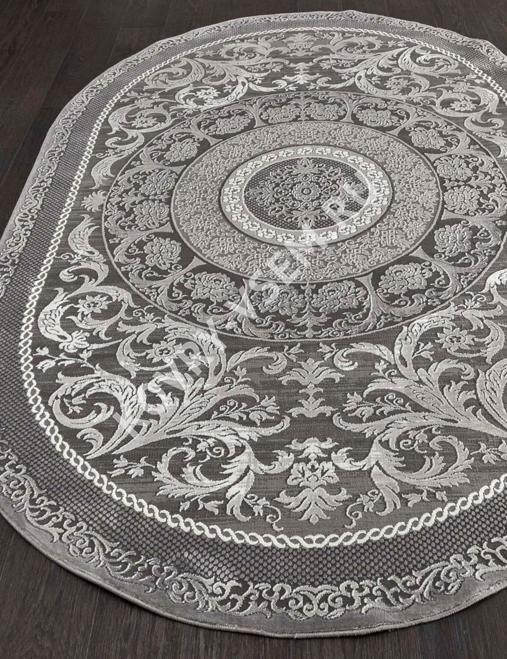 Ковер овал QUANTUM 03006G - GREY / GREY